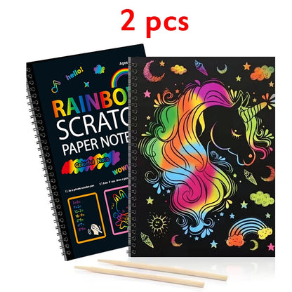 Dazzling Scratch Painting Kit - Parent-Child Interactive Fun