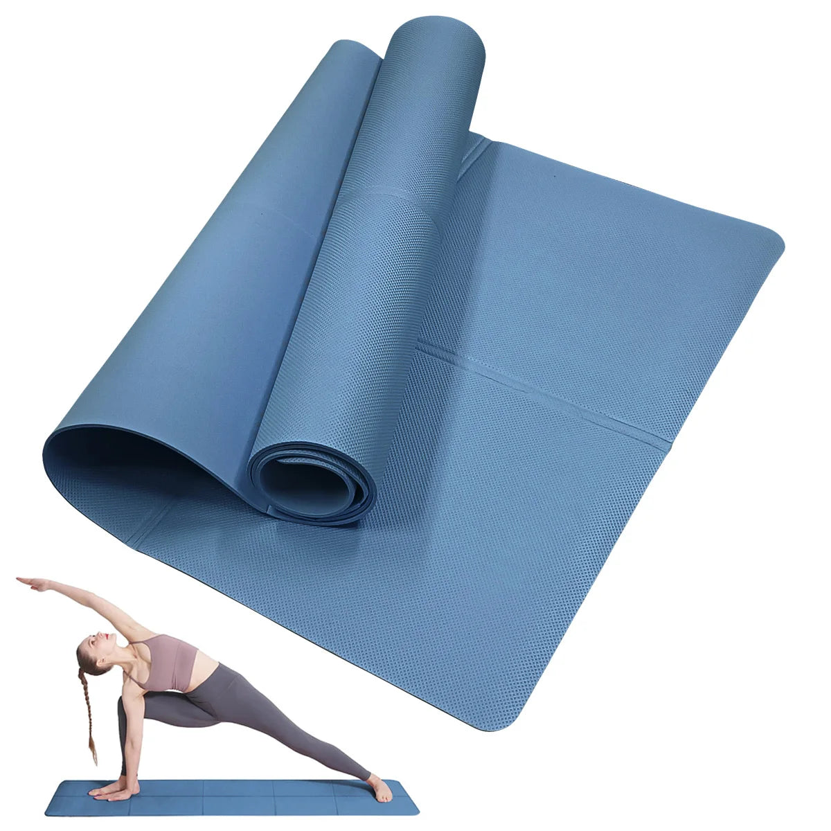 Yoga Mat 4mm EVA Foam - Comfortable Fitness & Pilates Mat