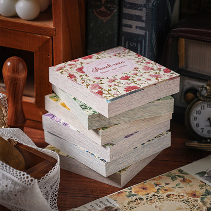 Scrapbooking Vintage Paper Set: 100pcs Retro Stationery & Scrapbooking