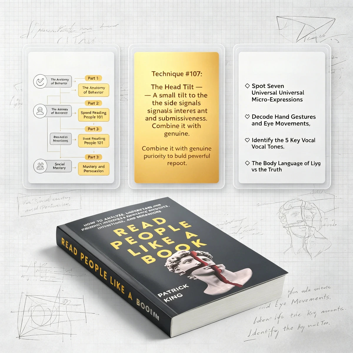 Read People Like A Book By Patrick King Psychology Self Help Book Analyze People's Emotions Thoughts Intentions Behaviors