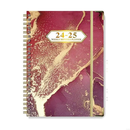 Planner Book: Weekly & Monthly with Pocket