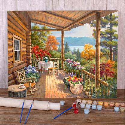 Paint By Numbers Kit - Classic House 40x50 Acrylic Set