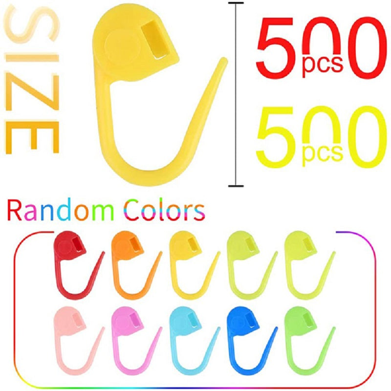 Sewing Needle: Knitting Stitch Markers - Plastic Locking Crochet Hooks
