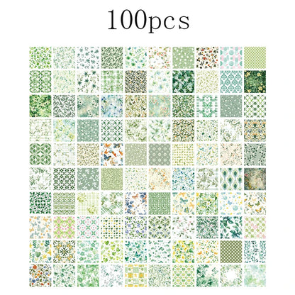 Scrapbooking Vintage Paper Set: 100pcs Retro Stationery & Scrapbooking
