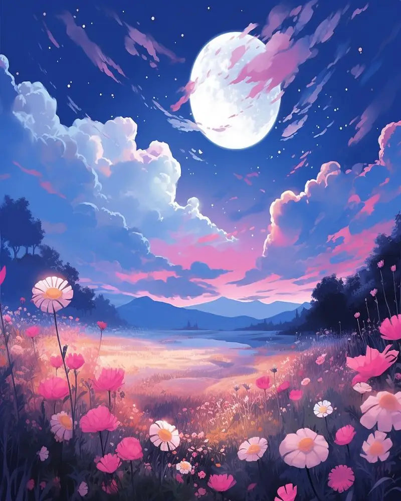 Paint by Numbers: Custom Flower Paint By Numbers Kit - DIY Acrylic Art Gift