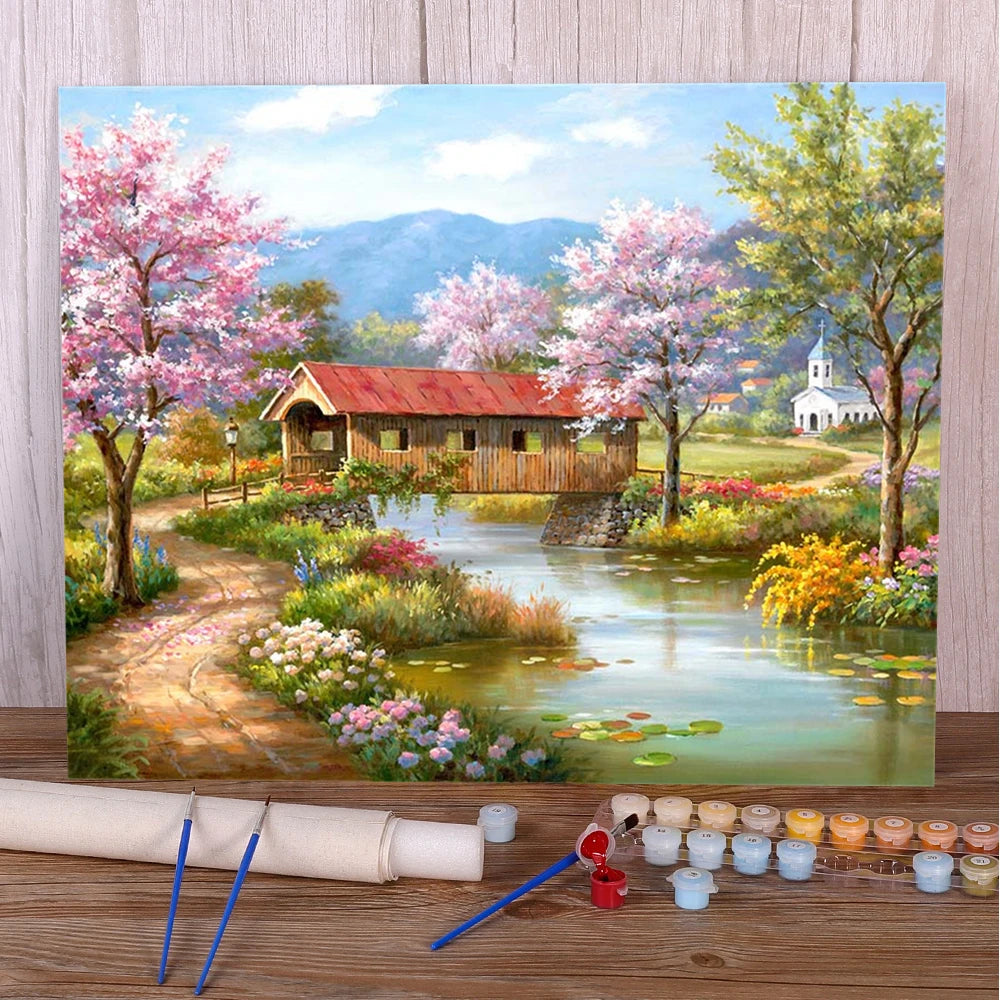 Paint By Numbers Kit - Classic House 40x50 Acrylic Set