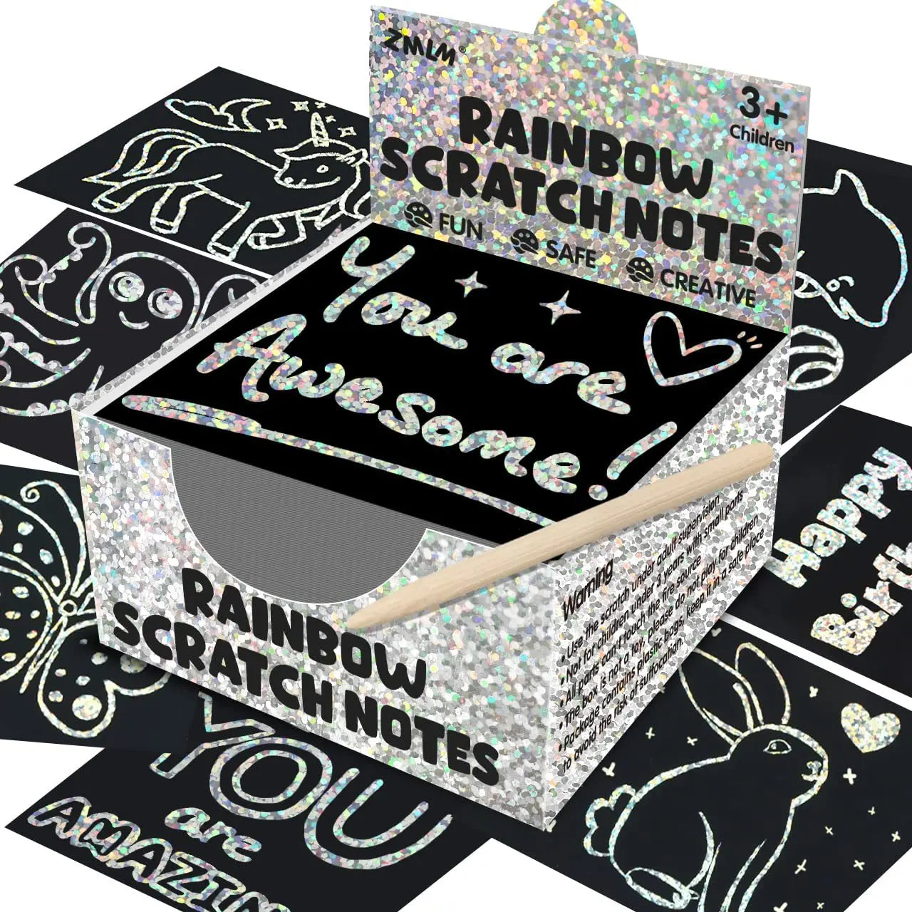 Dazzling Scratch Painting Kit - Parent-Child Interactive Fun