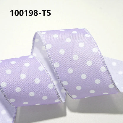 Easter Wired Edge Ribbon 63mm - 5 Yards for DIY Crafts