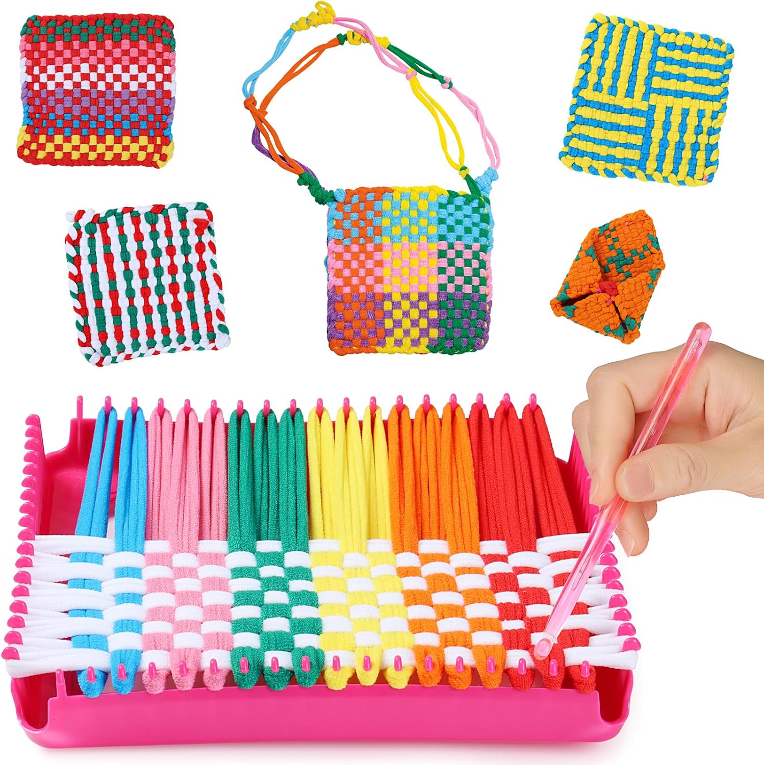Weaving Loom Kit for Kids & Adults - Easy Potholder Craft