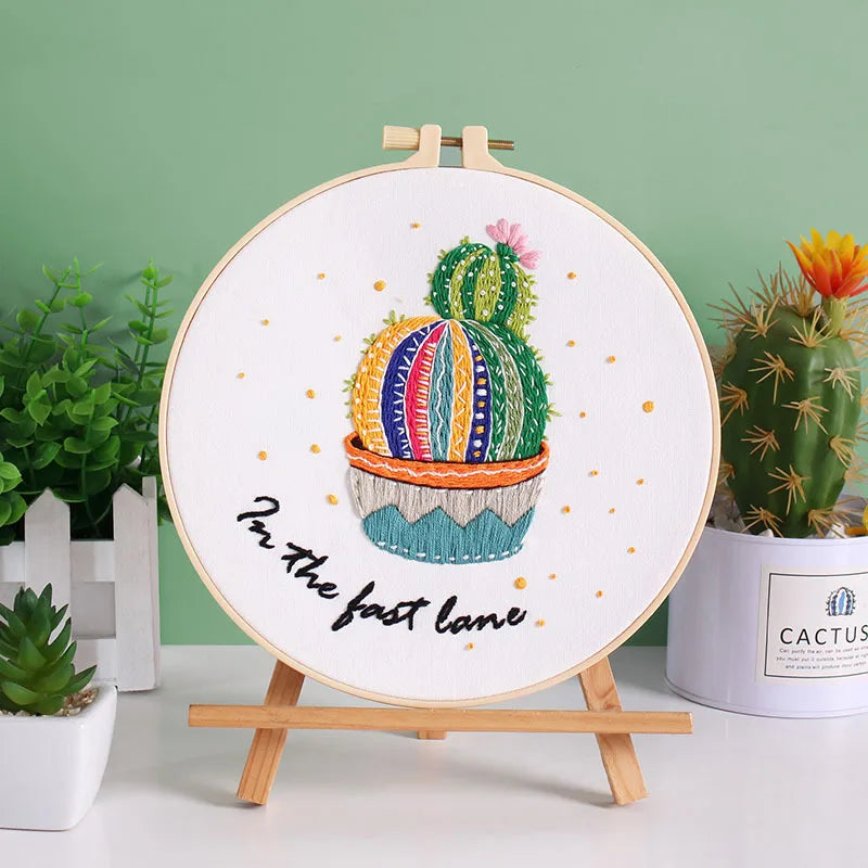 Embroidery Kit: Beginner Cross Stitch Set, Multi Pattern