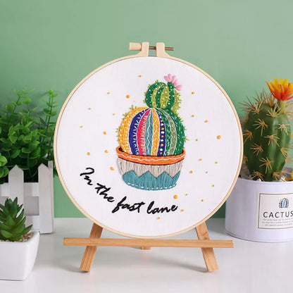 Embroidery Kit: Beginner Cross Stitch Set, Multi Pattern