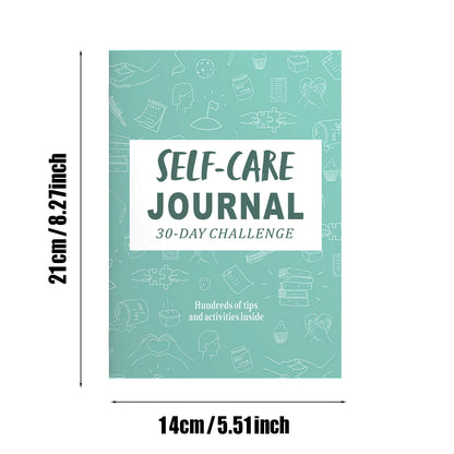 Thick Woodfree Paper Self Care Journal, 30 Day Guided Challenge Diary With Daily Prompts, Personal Growth Habit Tracker
