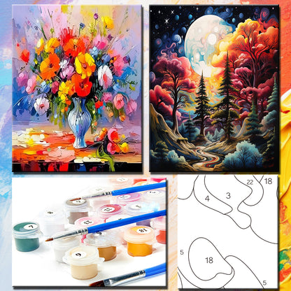 Paint By Numbers Kit - Adult Canvas Art Set