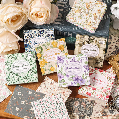 Scrapbooking Vintage Paper Set: 100pcs Retro Stationery & Scrapbooking