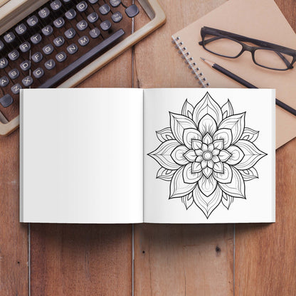 Coloring Book: Mandala Coloring Book for Adults - Stress Relief & Creativity