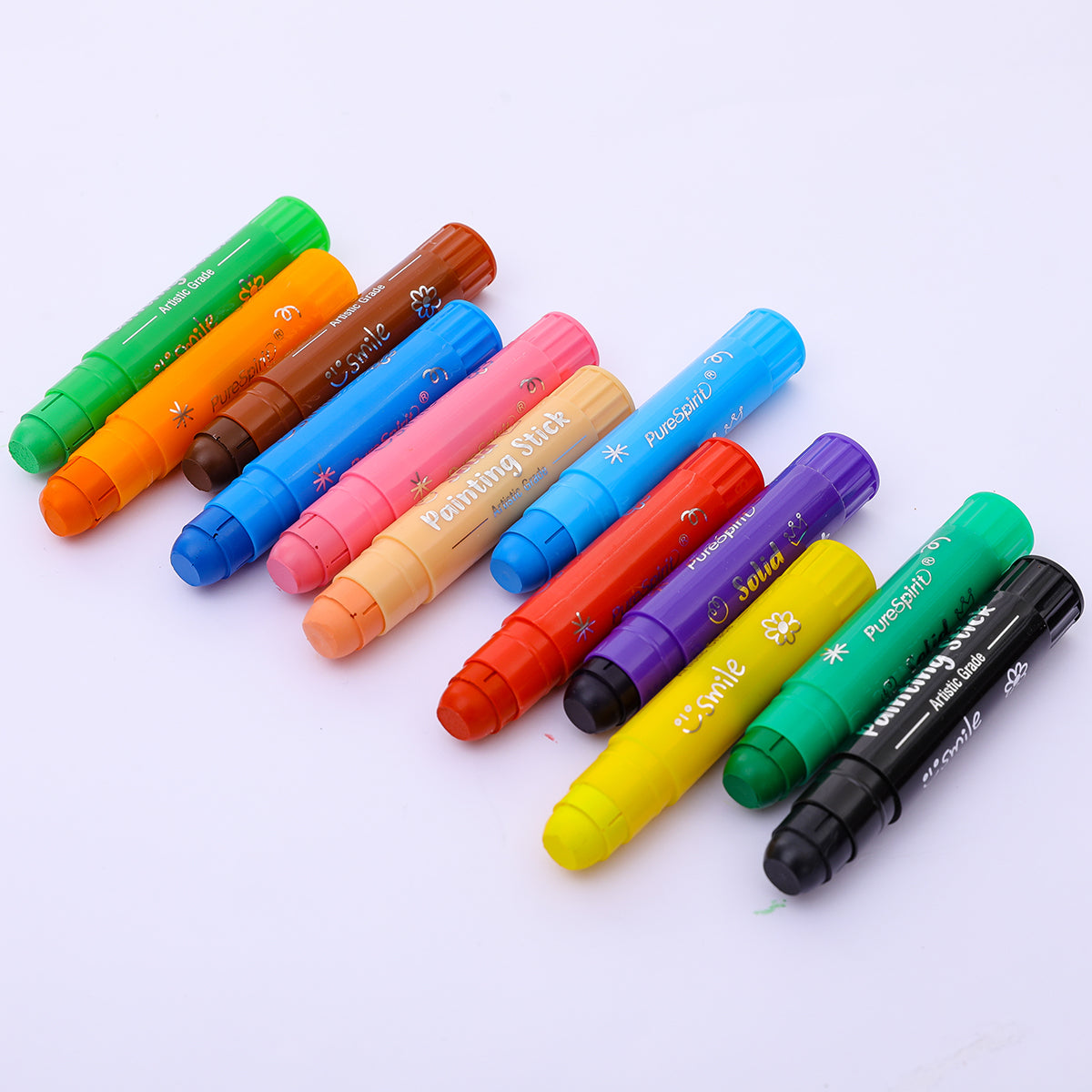 Washable Paint Sticks - 8/12 Colors for Kids & Students