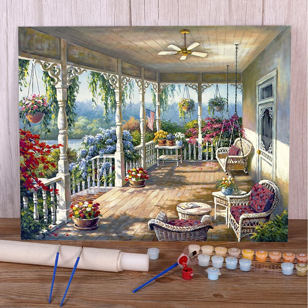 Paint By Numbers Kit - Classic House 40x50 Acrylic Set