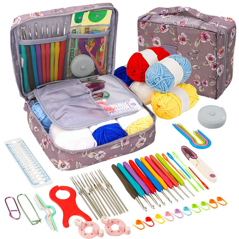 Crochet Kit for Beginners: Travel-Friendly Yarn & Hooks