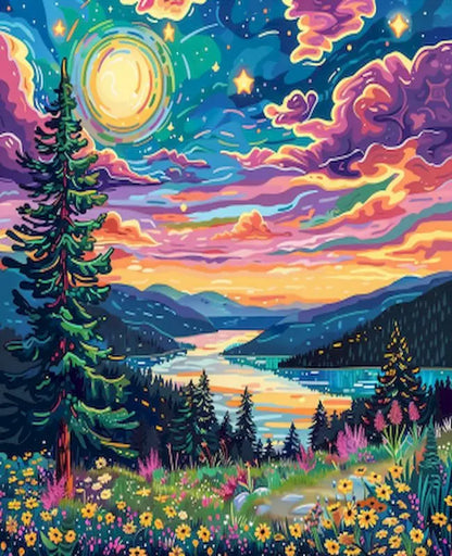 Paint by Numbers: Custom Flower Paint By Numbers Kit - DIY Acrylic Art Gift