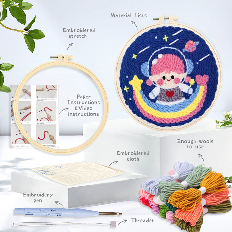 Embroidery Starter Kit: RUOPOTY Punch Needle for Beginners