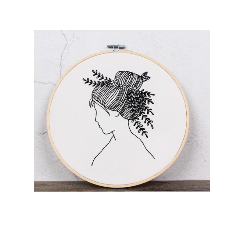 Embroidery Kit: Beginner Cross Stitch Flower Set