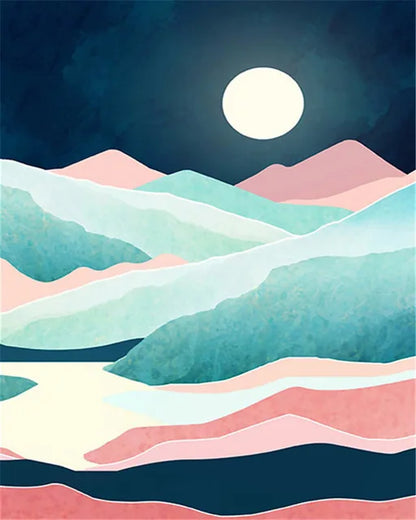 Paint by Numbers: Custom Flower Paint By Numbers Kit - DIY Acrylic Art Gift