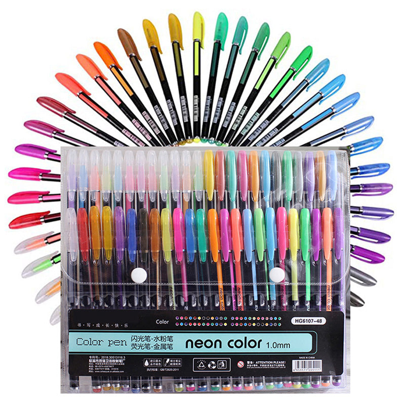 Gel Pens: Metallic Glitter Gel Pens 12/24Pcs for Art & Journals