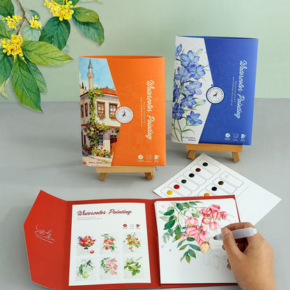 Watercolor Painting Sets - 6 Creative Kits with Paper & Pen