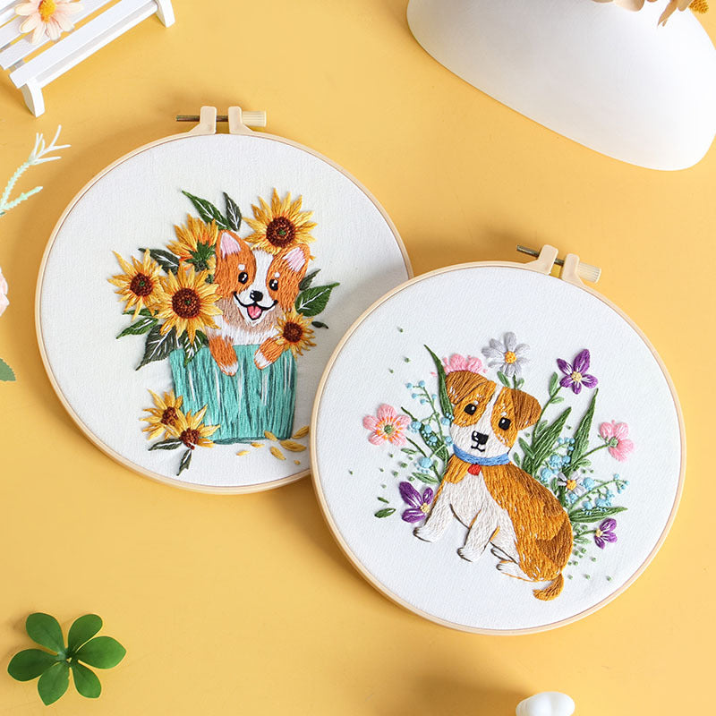 Embroidery Kit - Beginner Floral Cross Stitch Set