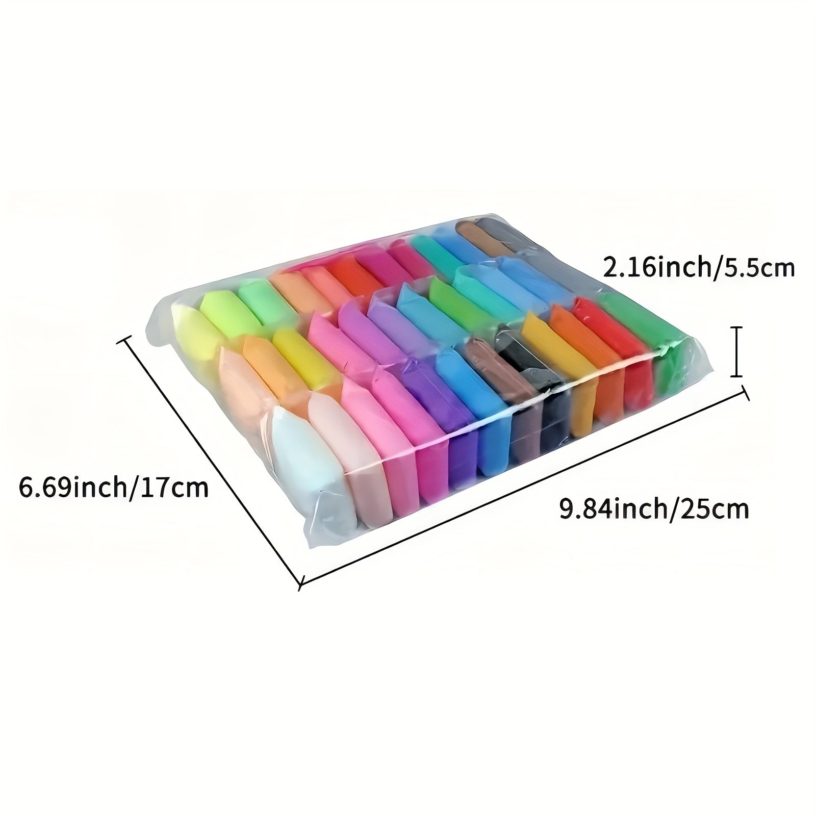 Air Dry Clay Set - Non-Toxic, Vibrant Colors & Tools