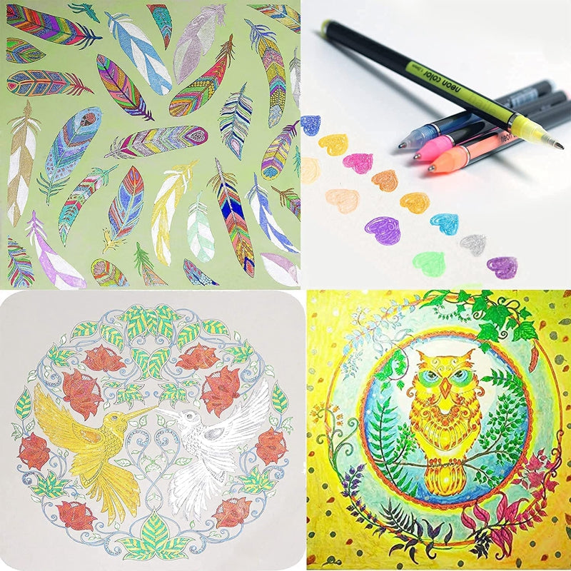 Gel Pens: Metallic Glitter Gel Pens 12/24Pcs for Art & Journals