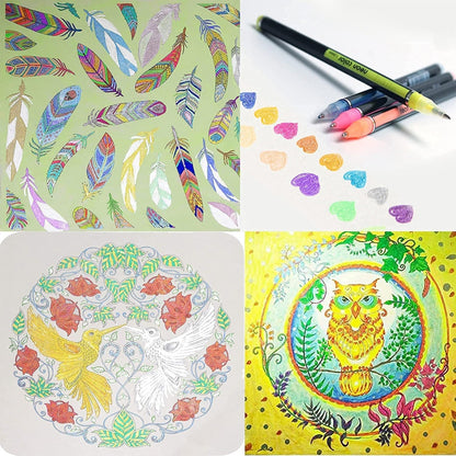 Gel Pens: Metallic Glitter Gel Pens 12/24Pcs for Art & Journals