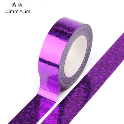 Colorful Laser Washi Tape - DIY Scrapbooking & Labeling