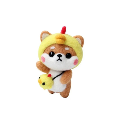 Wool Felting Kit: DIY Animal Toy Needlework Starter