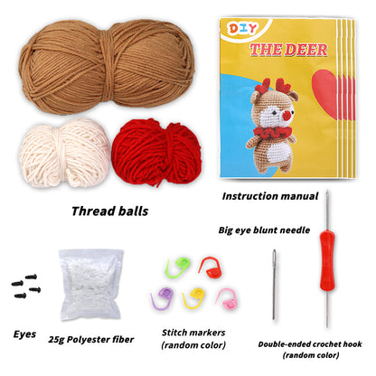 MIUSIE Crochet Kit: Yarn & Hook for Beginners + Video Guides