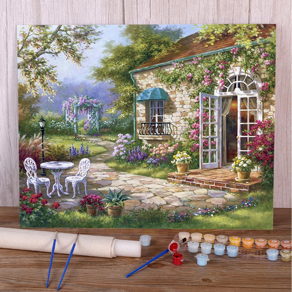 Paint By Numbers Kit - Classic House 40x50 Acrylic Set