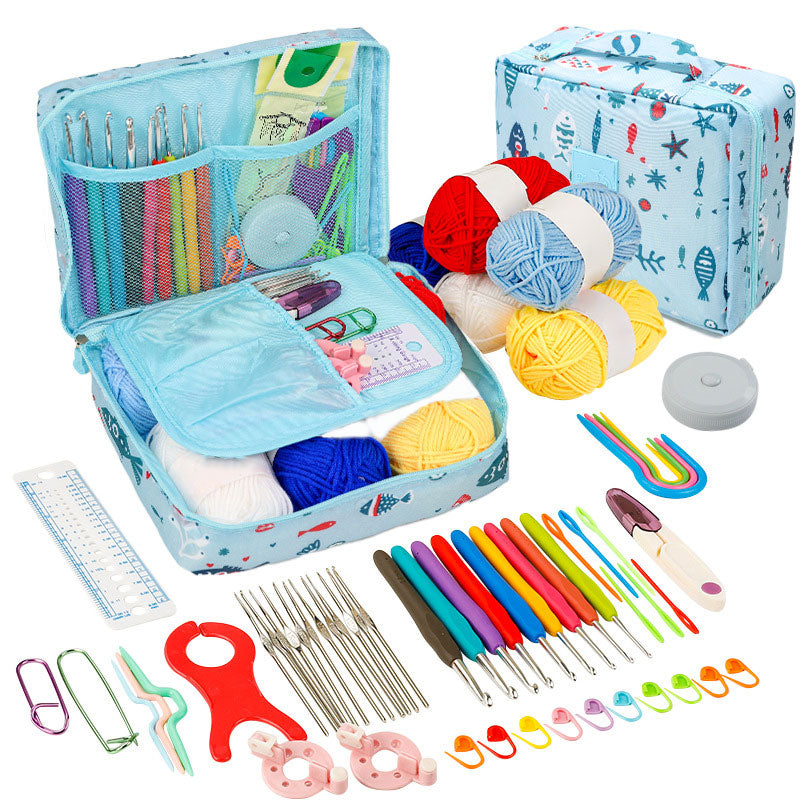 Crochet Kit for Beginners: Travel-Friendly Yarn & Hooks