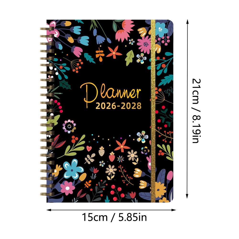 Planner Book: 3-Year Calendar for School