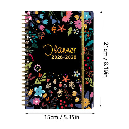 Planner Book: 3-Year Calendar for School