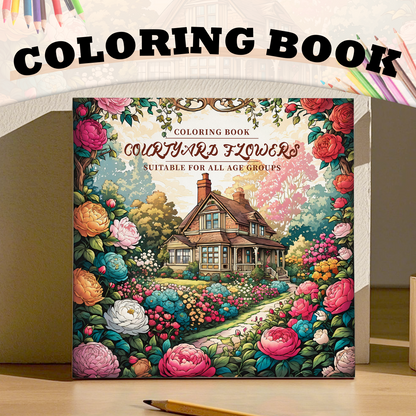 Garden Flowers Coloring Book: Relax & Unwind for Adults