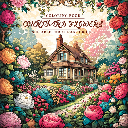 Garden Flowers Coloring Book: Relax & Unwind for Adults