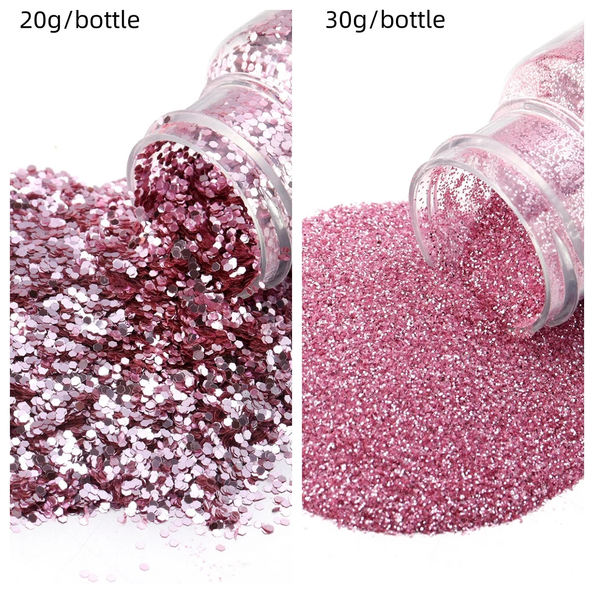 Glitters Sprinkles Powder: Colorful Hexagonal Nail Art