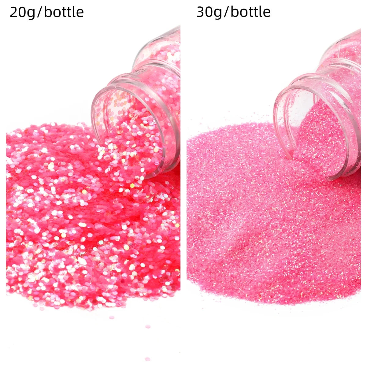 Glitters Sprinkles Powder: Colorful Hexagonal Nail Art