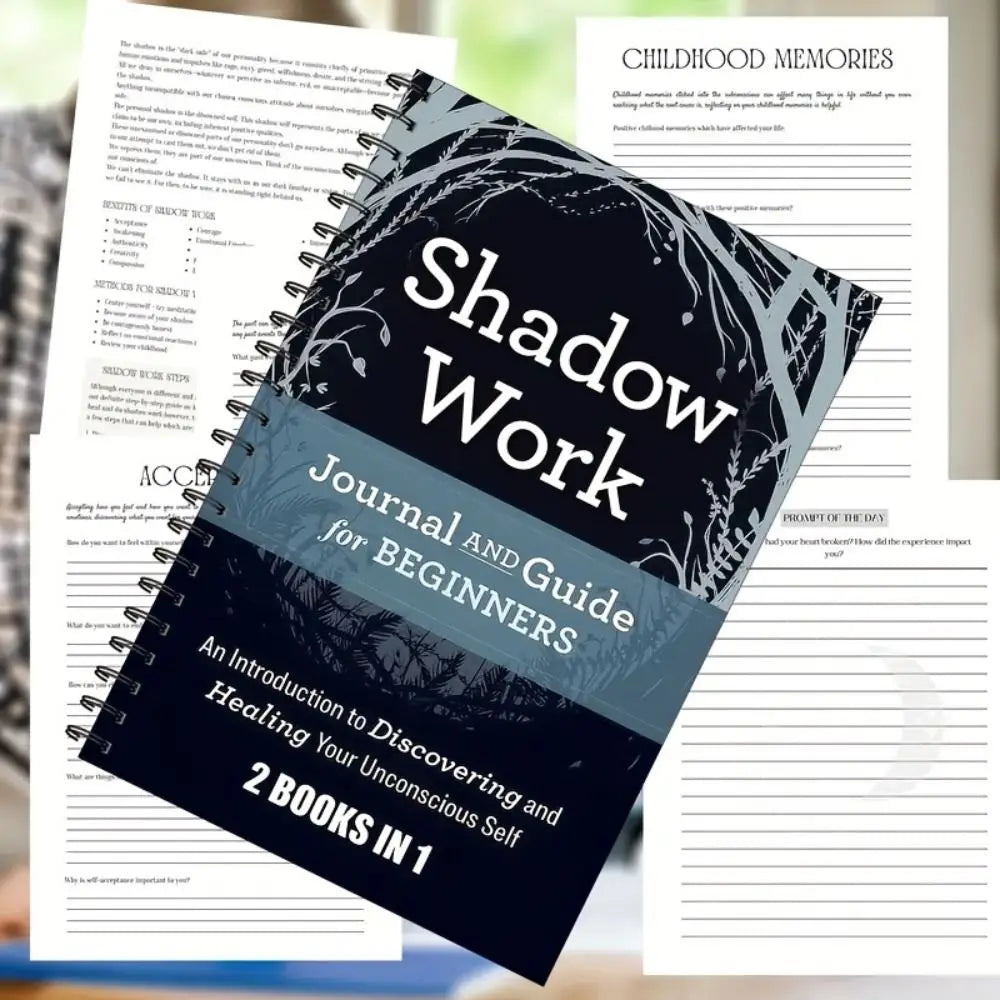 Flexible Shadow Work Journal and Guide Mindfulness Self-understanding Daily Practice Book Inner Peace 10 Minutes a Day